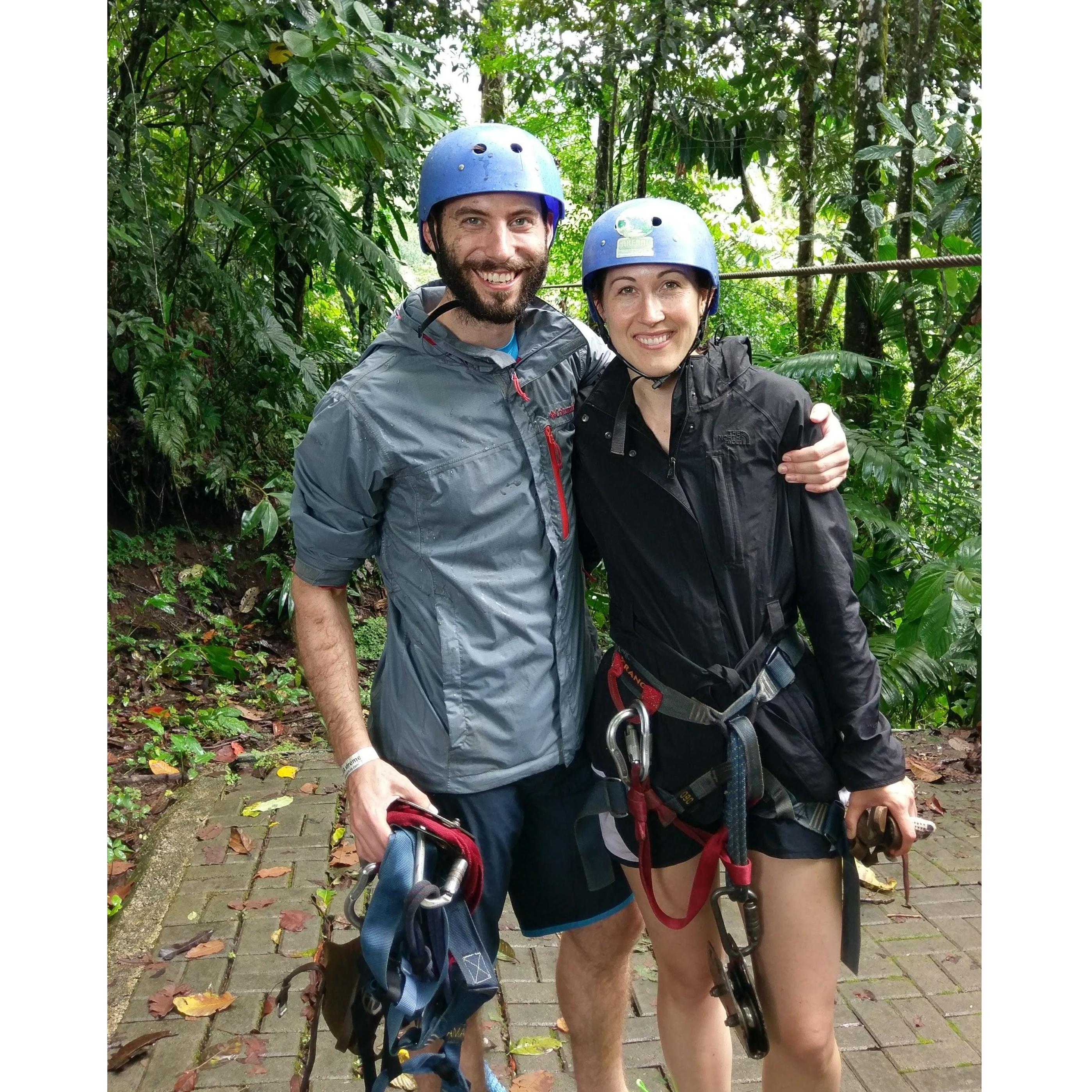 Zip-lining in Costa Rica for Breanna's 30th birthday.