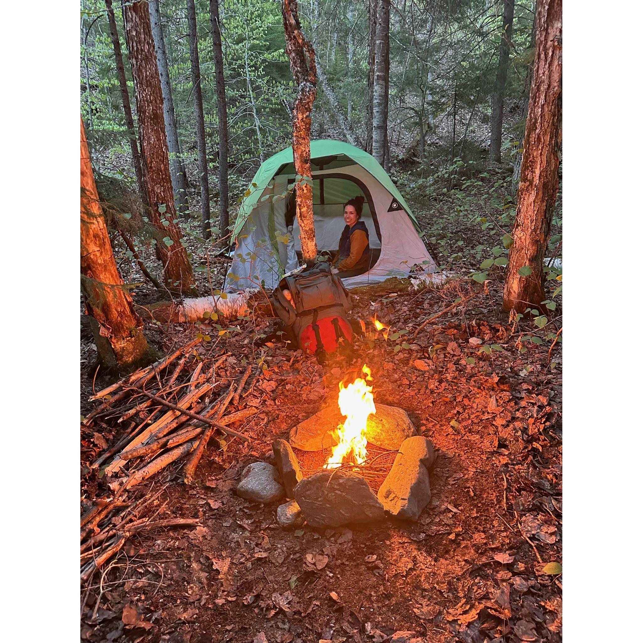 First camping trip in Worcester