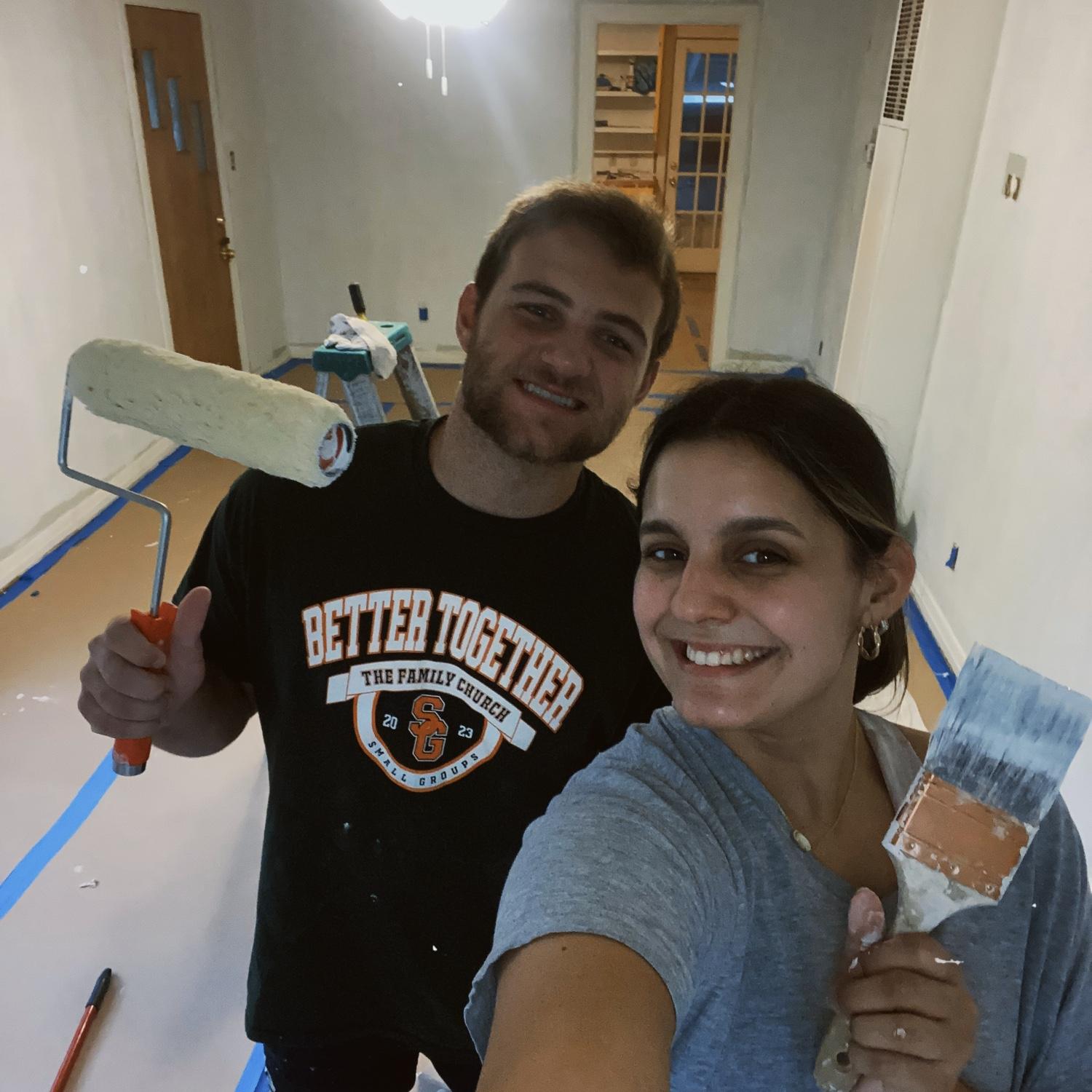 Painting a renovating their first home🤍