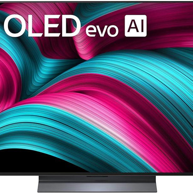 LG 55-Inch Class OLED evo AI 4K C5 Series Smart TV w/Dolby Atmos, Dolby Vision, HDR10, AI Super Upscaling 4K, Filmmaker Mode, Wow Orchestra, Alexa Built-in (OLED55C5PUA, 2025)