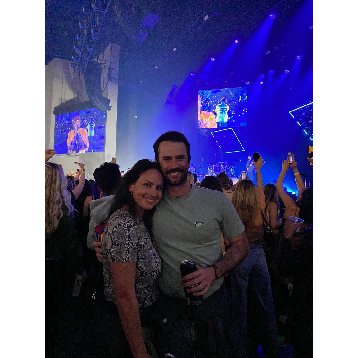 Our very first photo together! At an ARIZONA concert in LA. May, 2023.