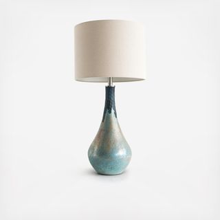 Round Glass Table Lamp