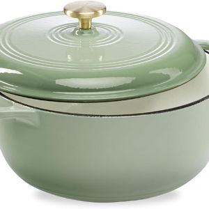 7.5 Quart Enamel Cast-Iron Round Dutch Oven
