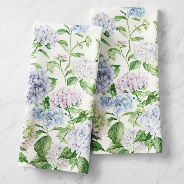 Hydrangea Towels, Set of 2