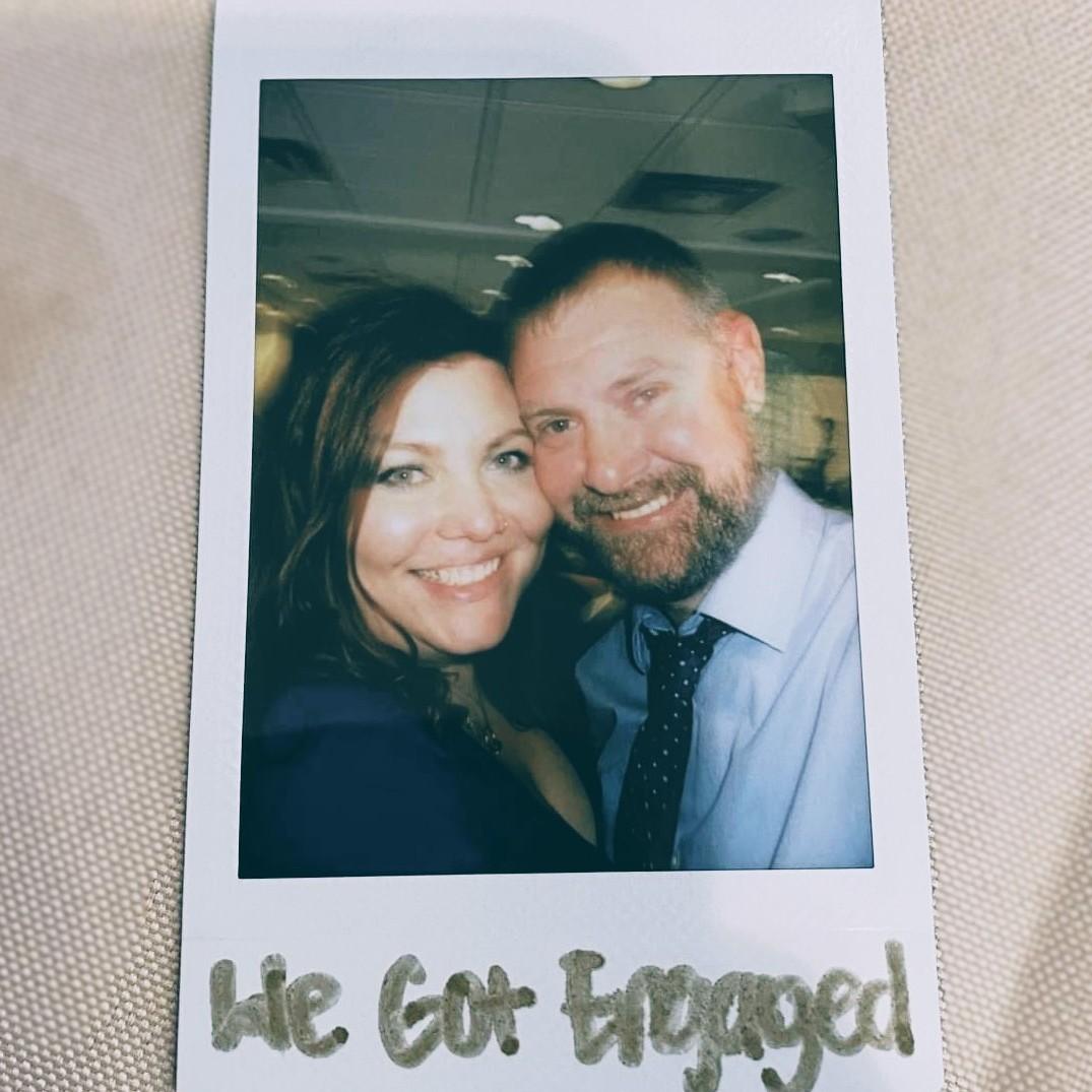 first picture after getting engaged!!