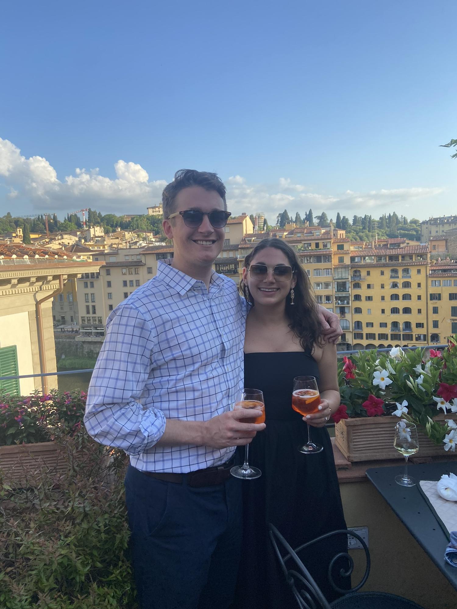 Rooftop dinner in Florence