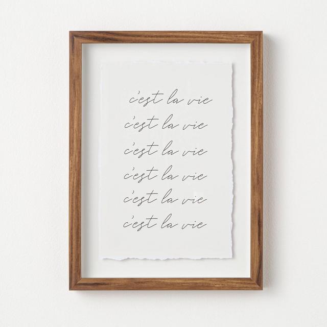 12" x 16" Cest la Vie Framed Wall Art - Threshold™ designed with Studio McGee
