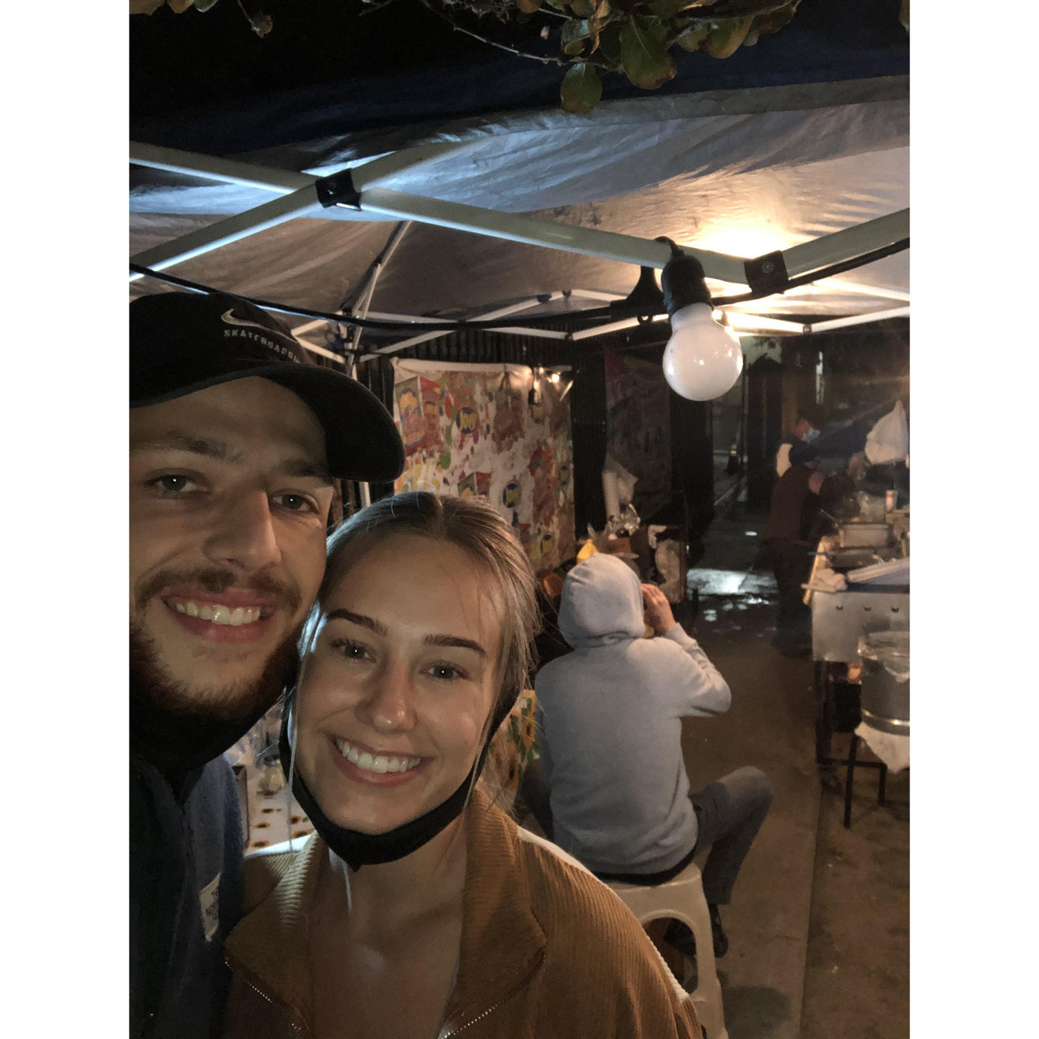 The two enjoyed many fun nights in Los Angeles, one of their favorite activities was to visit one of the many taco stands scattered through out the city. You've never had street tacos like this before