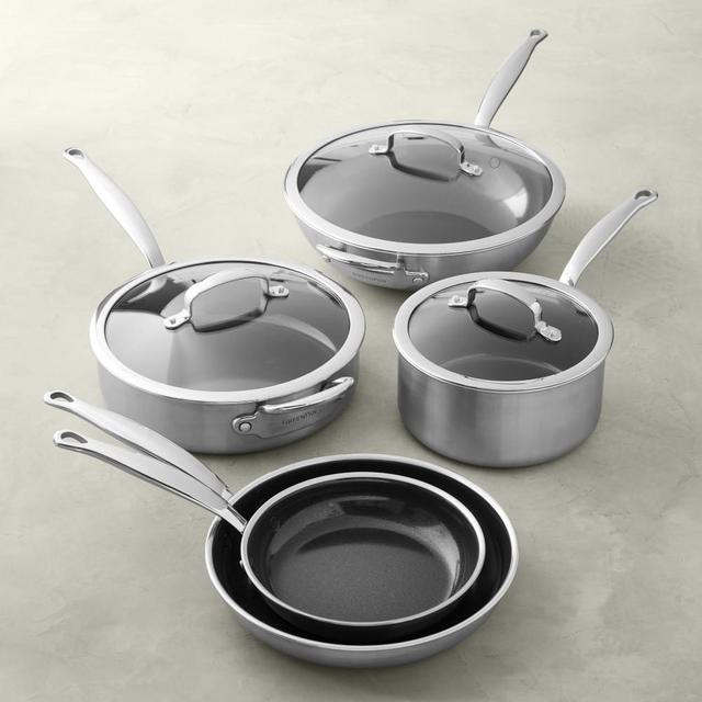 GreenPan™ Premiere Ceramic Nonstick 8-Piece Cookware Set