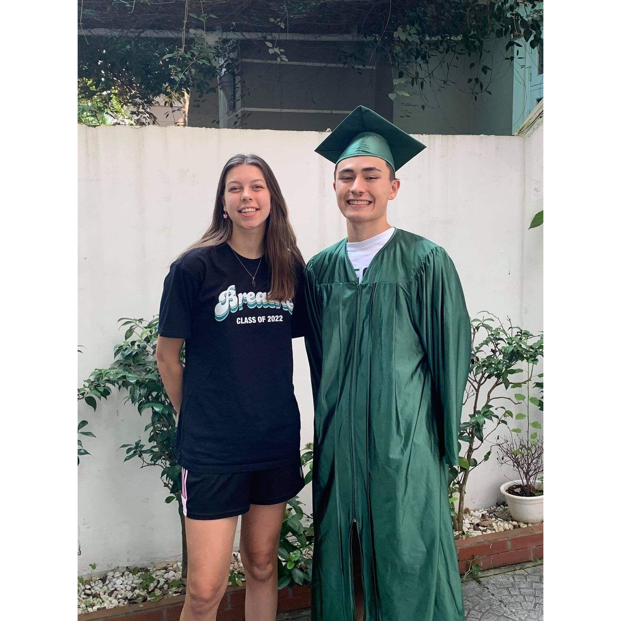 Miles graduates HS!