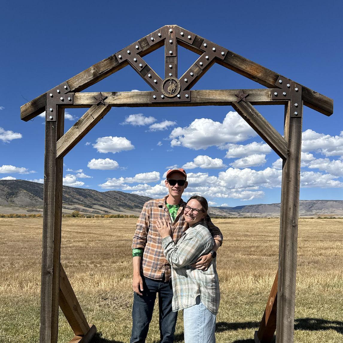 Cute moment in Wyoming!