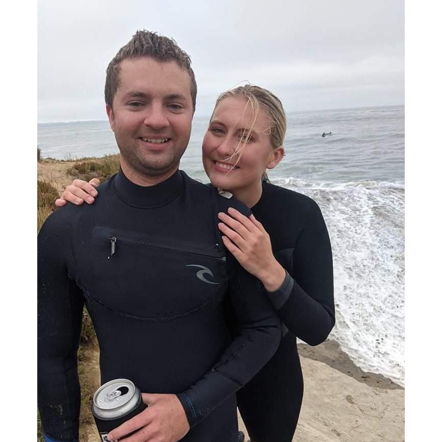 After getting out of some rough surf. He was killing it out there :)