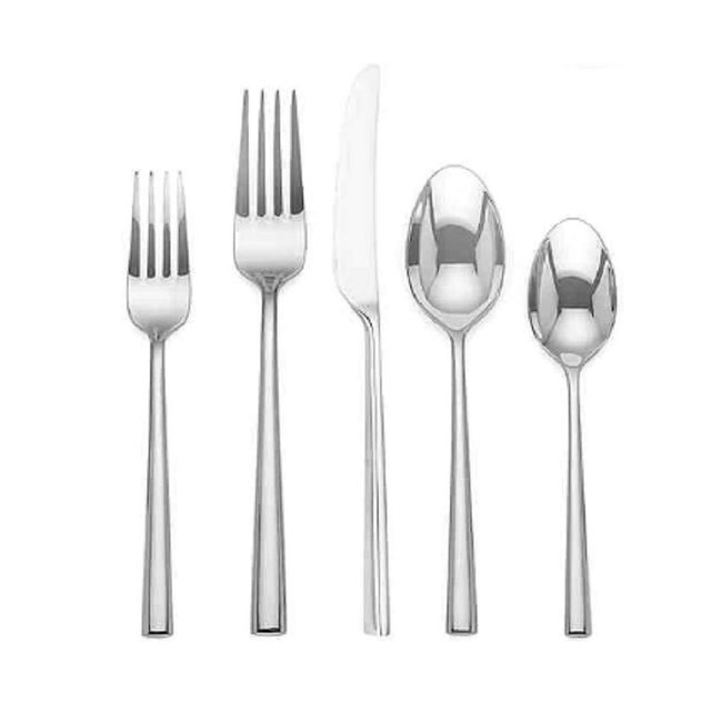 Kate Spade New York Malmo 20-Piece Flatware Set, 4.30 LB, Metallic