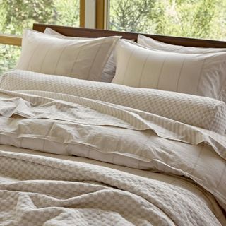 Percale Stripe Fitted Sheet