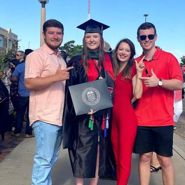 Zach, Haylee, Marisa, and Adam at Haylee's graduation!