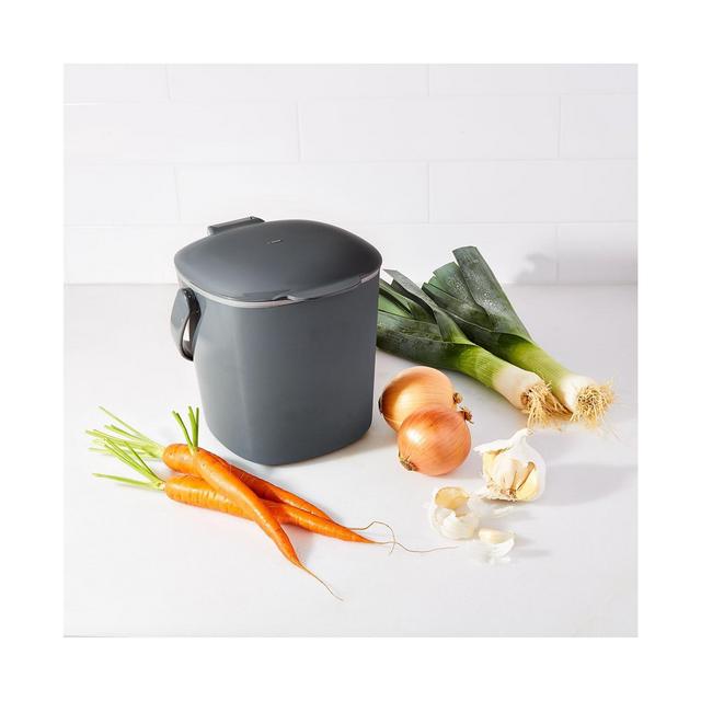 OXO Easy Clean 0.75 Gallon Compost Bin, Charcoal