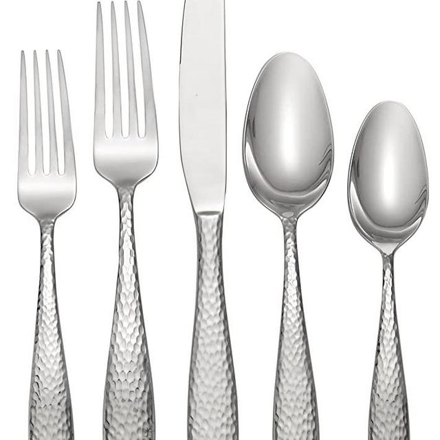 Oneida Reyna 45 Piece Casual Flatware Set, 18/0 Stainless, Service for 8