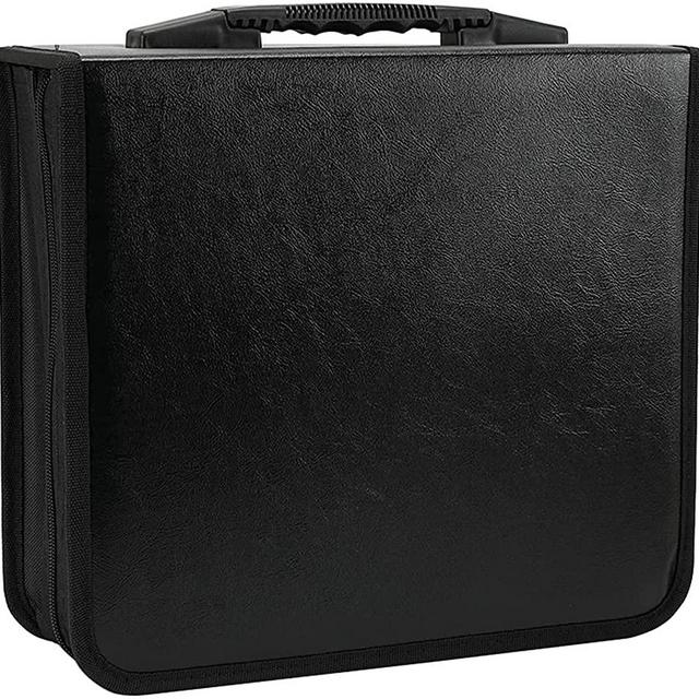 Konelia 520 Slots PU Leather CD DVD Storage Case Holder Binder Portable VCD Wallet Box Album for Home Travel Car Office