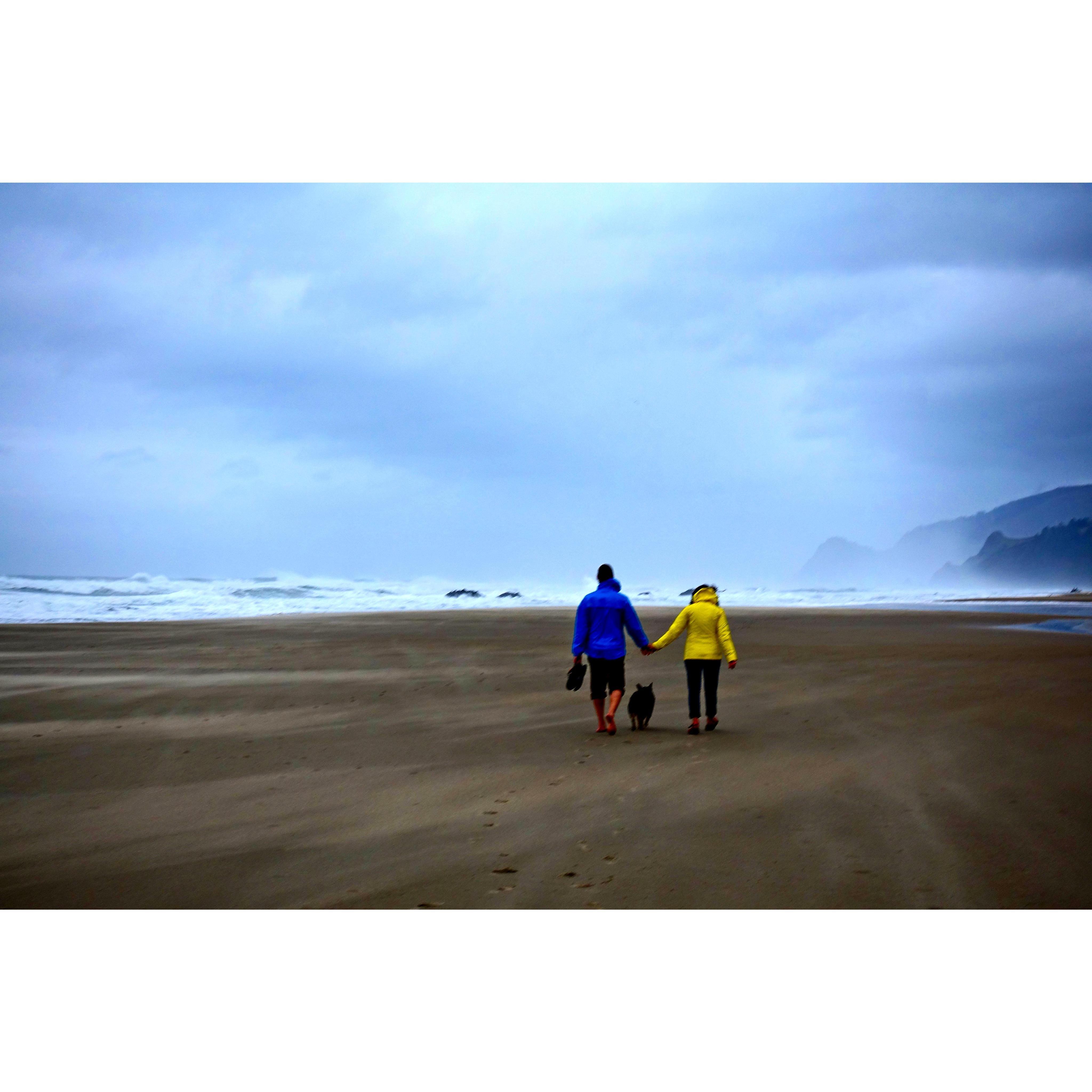 When a random women sent me photos she took of us on the beach in OR.