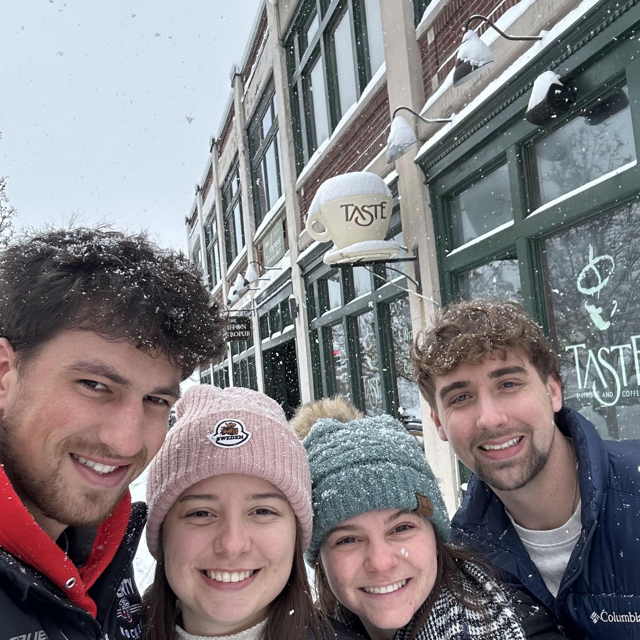 Exploring the snow with fam!