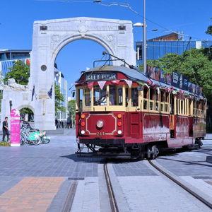 Christchurch Downtown Hop-on Hop-Off Tram Ride