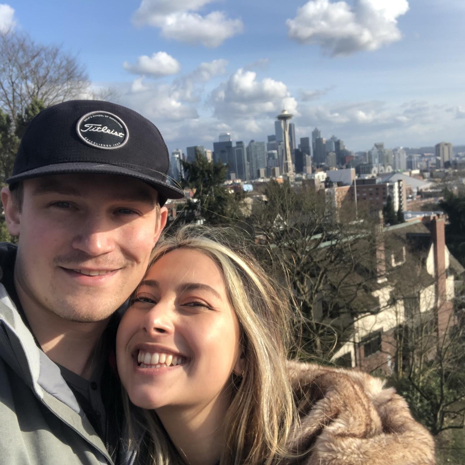 One of our first dates in Seattle!