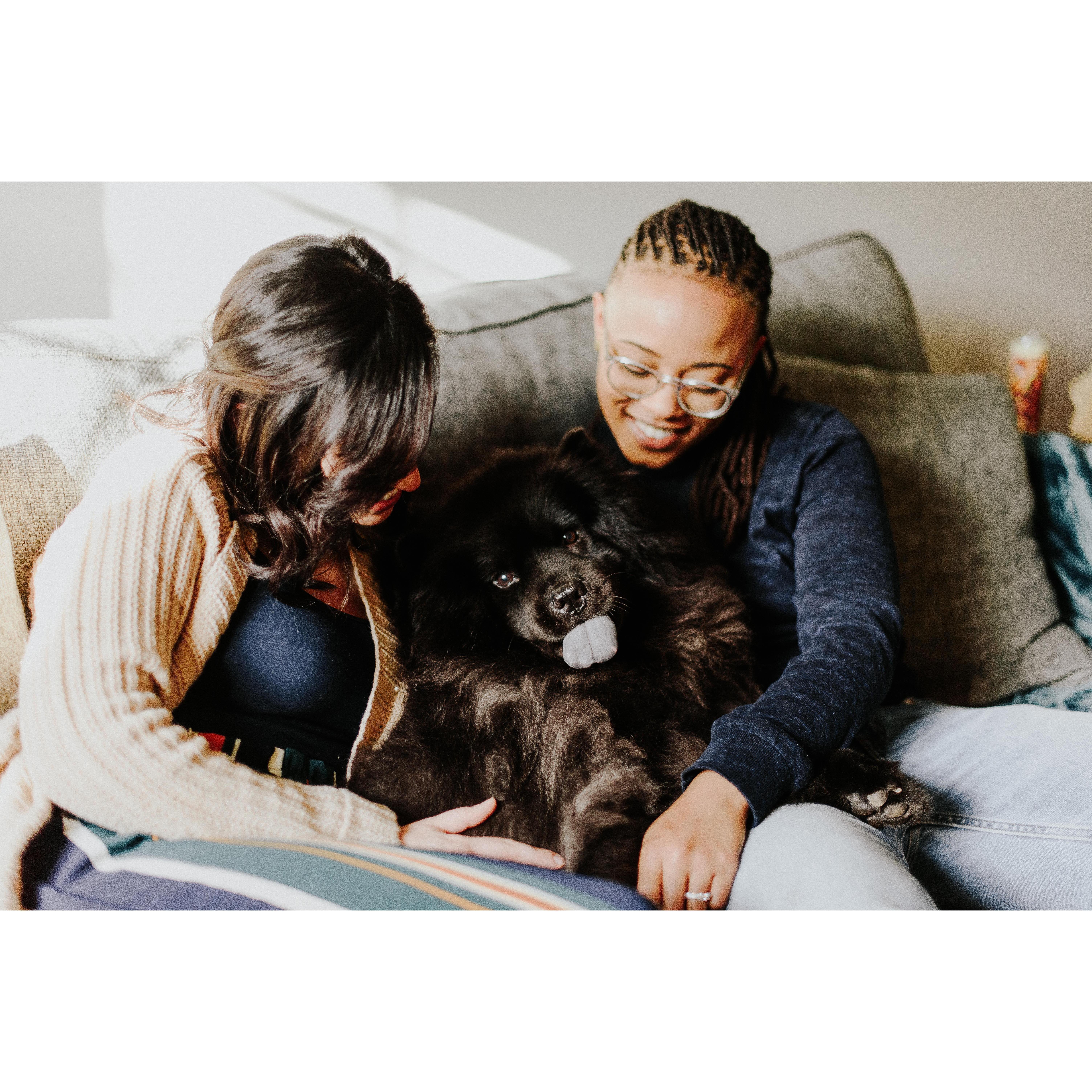 Family and family cuddle time!