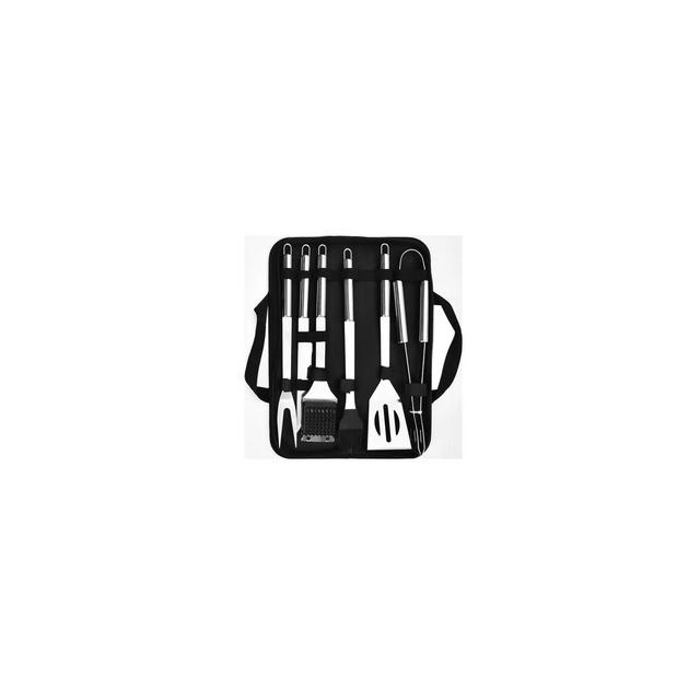 Bbq Barbecue Tools Set Stainless Steel Outdoor Barbecue Tools Combination Set Of Cloth And Tianjin Bag 6 Sets