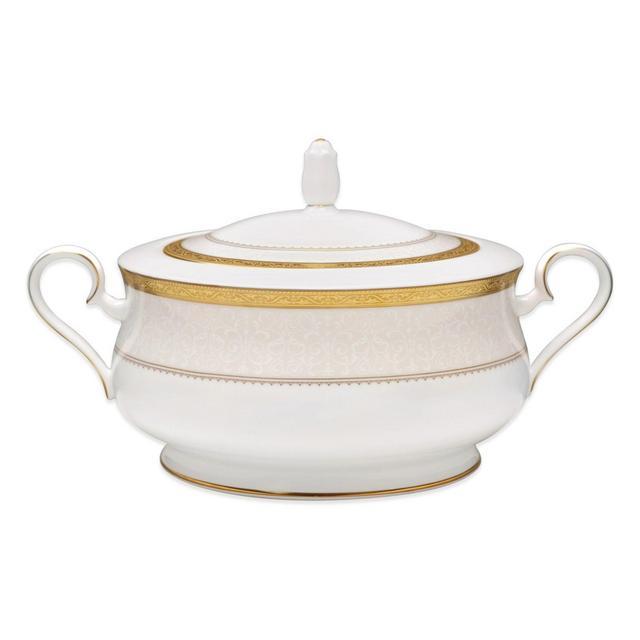 Noritake® Odessa Gold Covered Vegetable Bowl