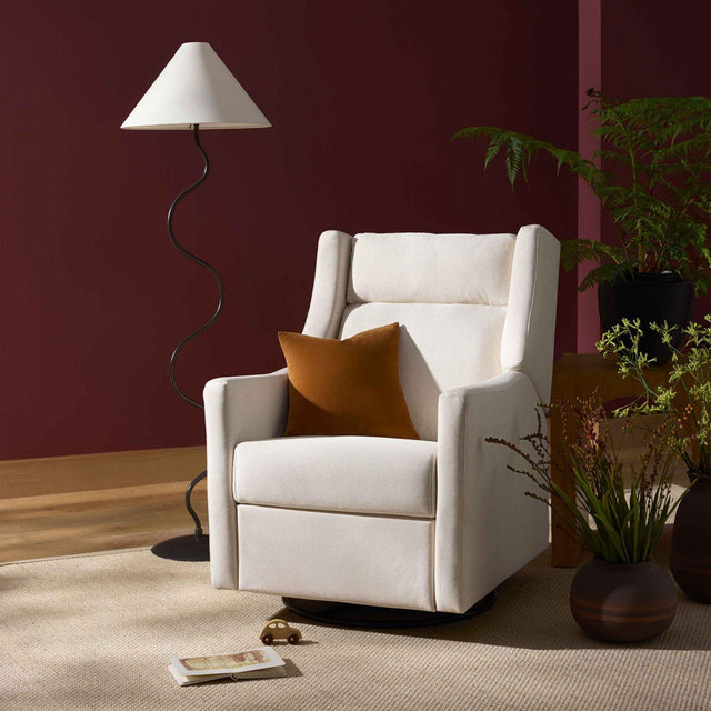 Babyletto Kiwi Plus Cream Nursery Swivel Glider Recliner Chair