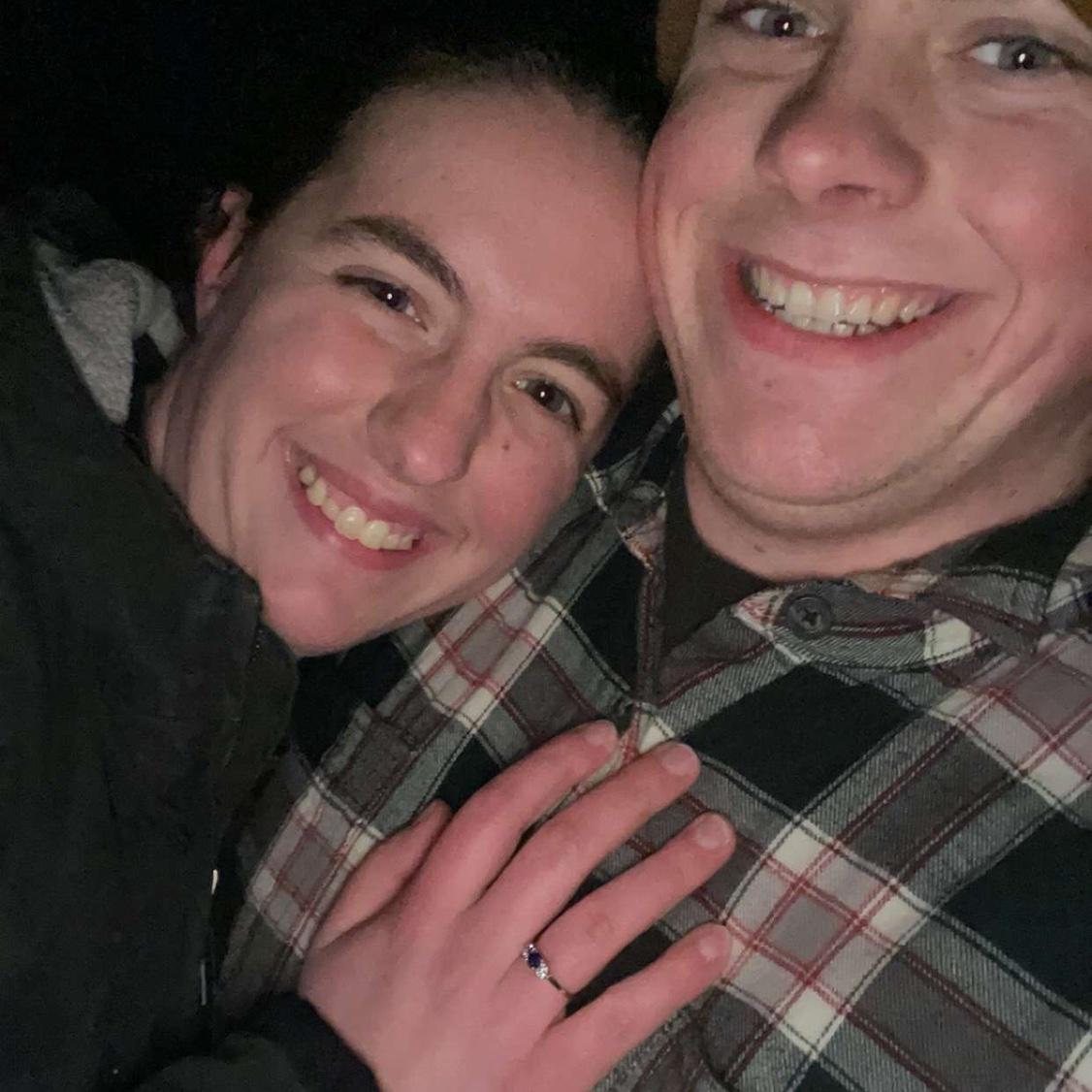 The night he popped the question!!