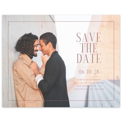 Clay Brown Wedding Digital Save the Date - Vence Photo