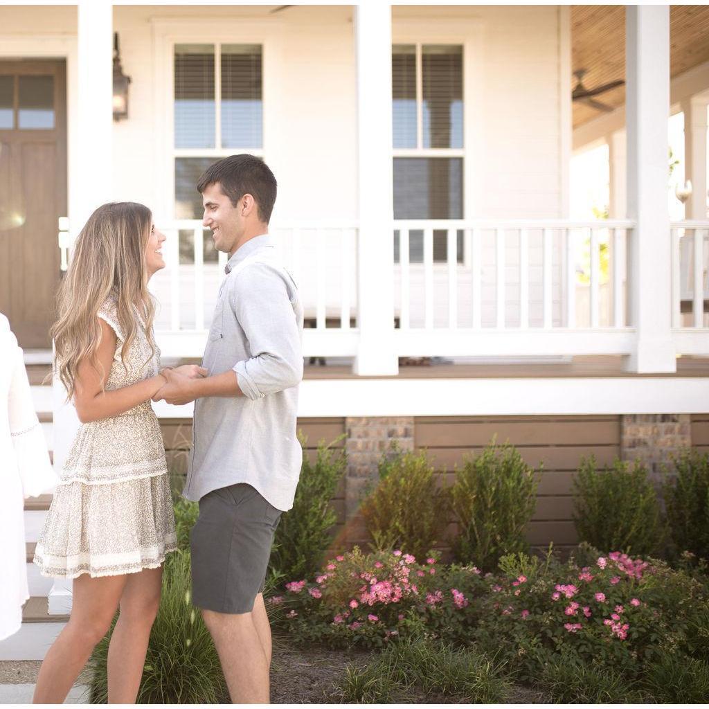 Right before Brock got down on one knee.