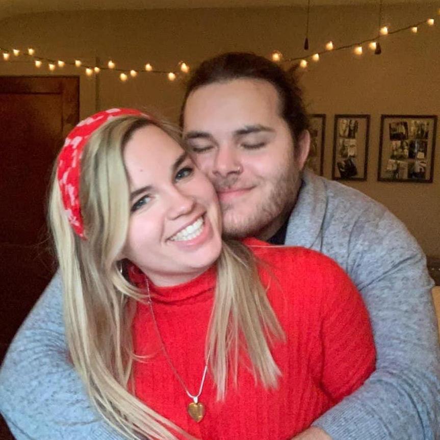 Our first Valentine's Day and I was sick. We made the best of it and ordered pizza and watched a movie.
