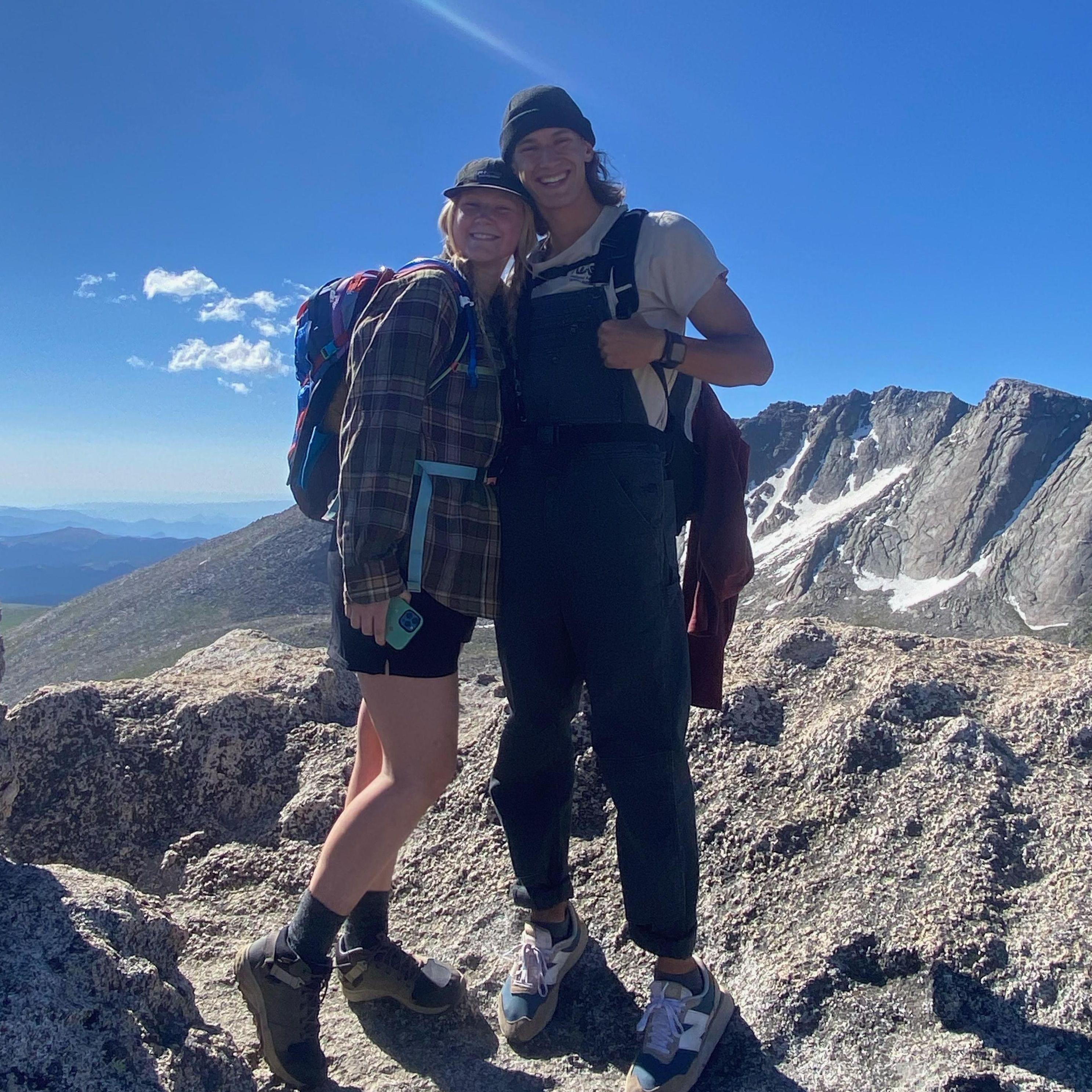 Hiking up Mt. Blue Sky
