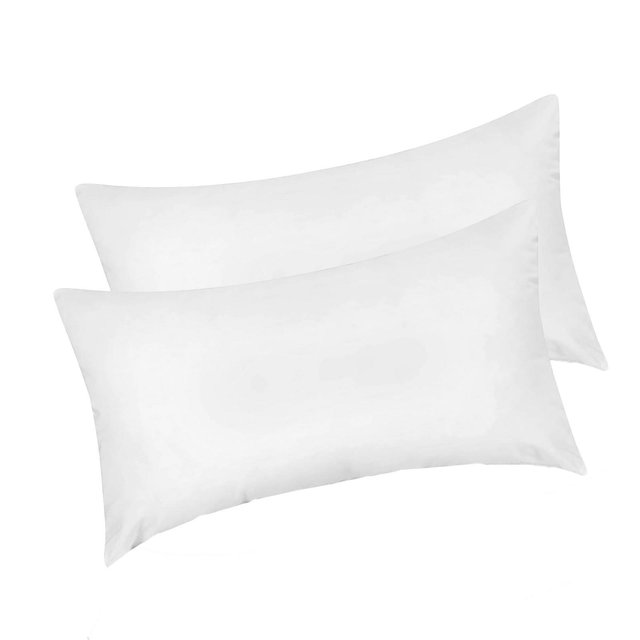Covers&All Throw Pillow Inserts, Durable Soft 65 GSM Non-Woven Fabric with 15D Silicon Fiber Filling, Rectangle 12 in x 20 in, White