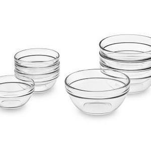 Glass Prep Mixing Bowls, Set of 8 (incl. tax and shipping)