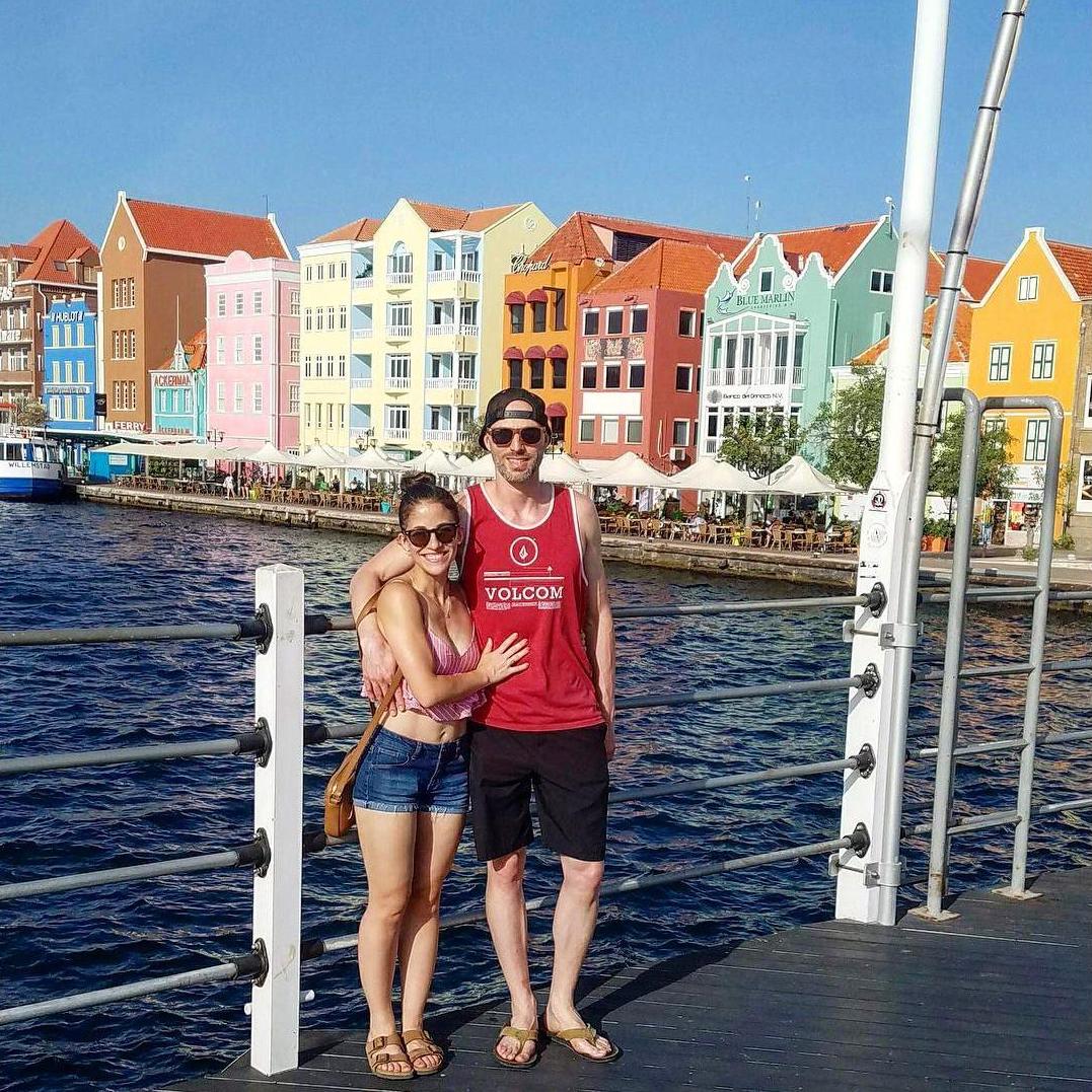 Visiting colorful Willemstad, Curacao in May 2018.