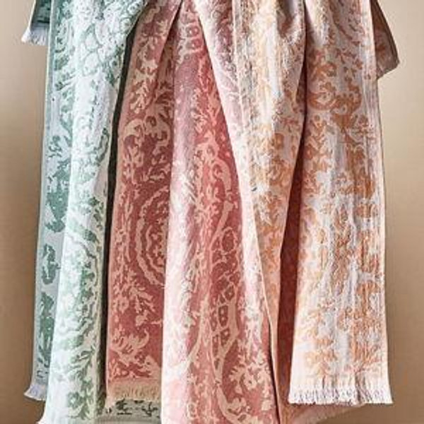 Lady Fringed Jacquard Dish Towels, Set of 3