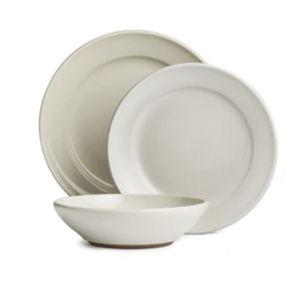 3-Piece Dinnerware Set 3-Piece Custom Dinnerware Set - Sand - Main Plate / Chez Panisse Salad Plate / Side Bowl