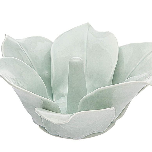 Philip Whitney Mint Lily Ring Holder Flower Ring Organizer