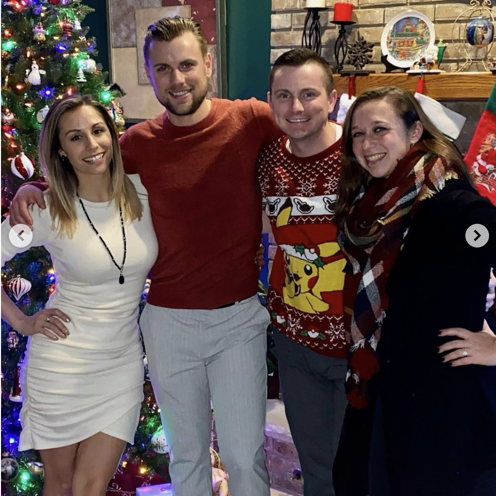 Celebrating the holidays with Steve and Melissa.
