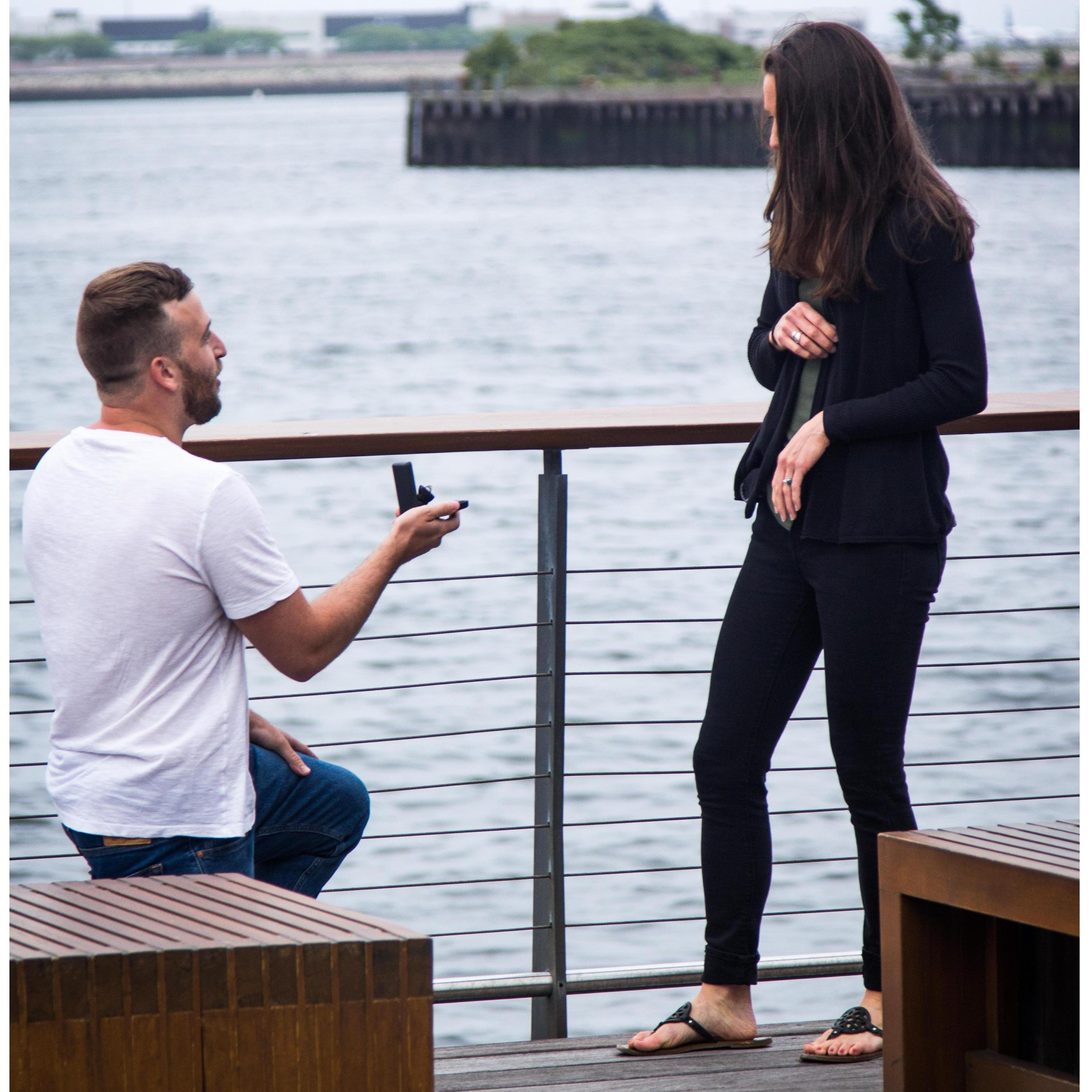 Zak popping the question and Steph having NO clue!