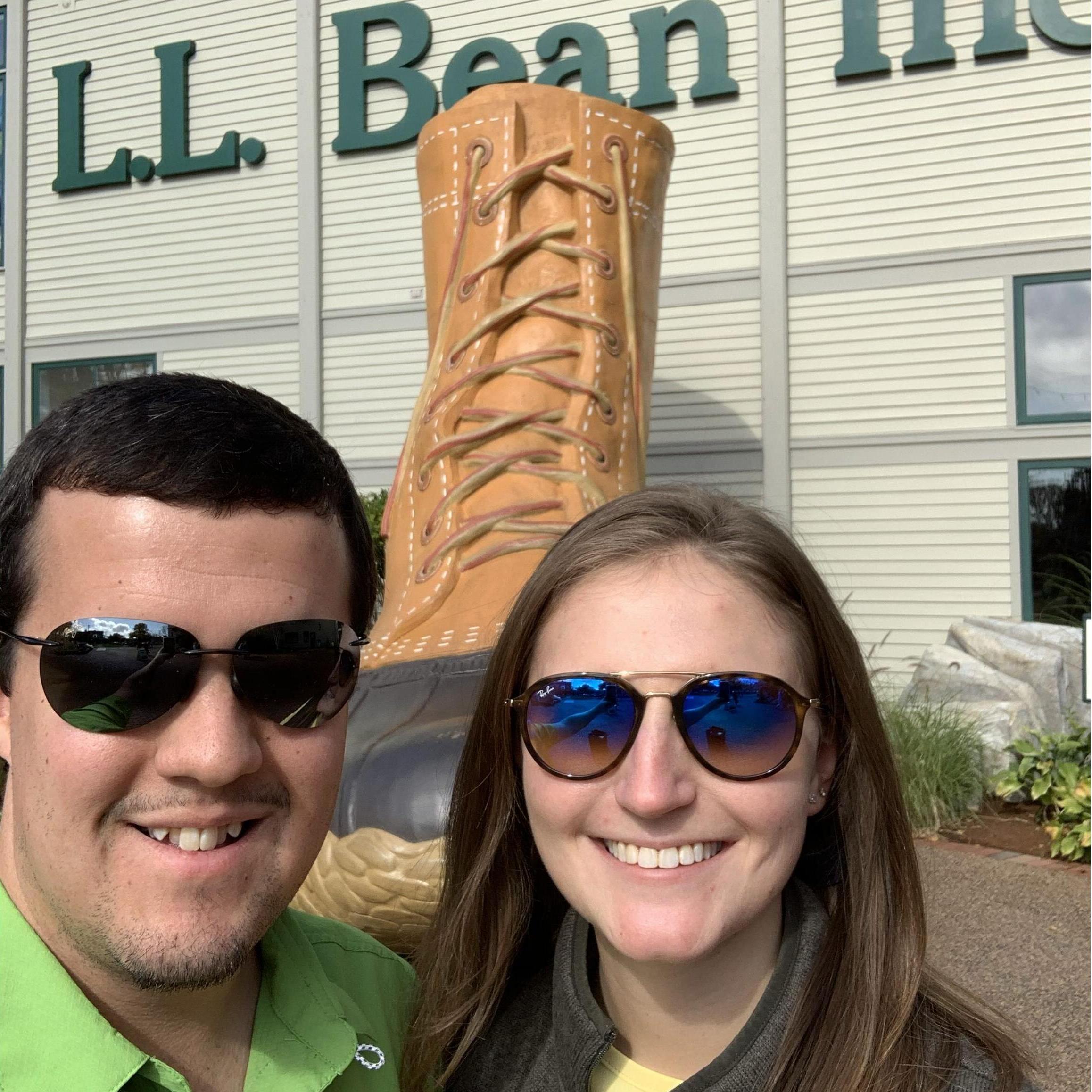 L.L. Bean in Freeport, ME, after we (Callie) bought the place out.