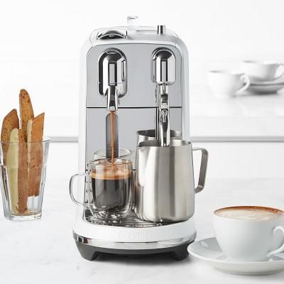Breville Nespresso Creatista Plus Espresso Machine, Sea Salt (White)