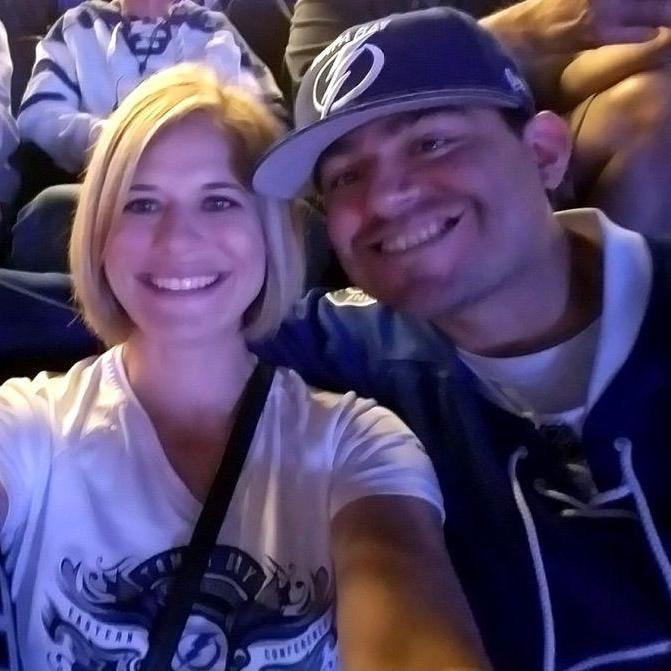 Our first Lighting game together (2018 playoffs)