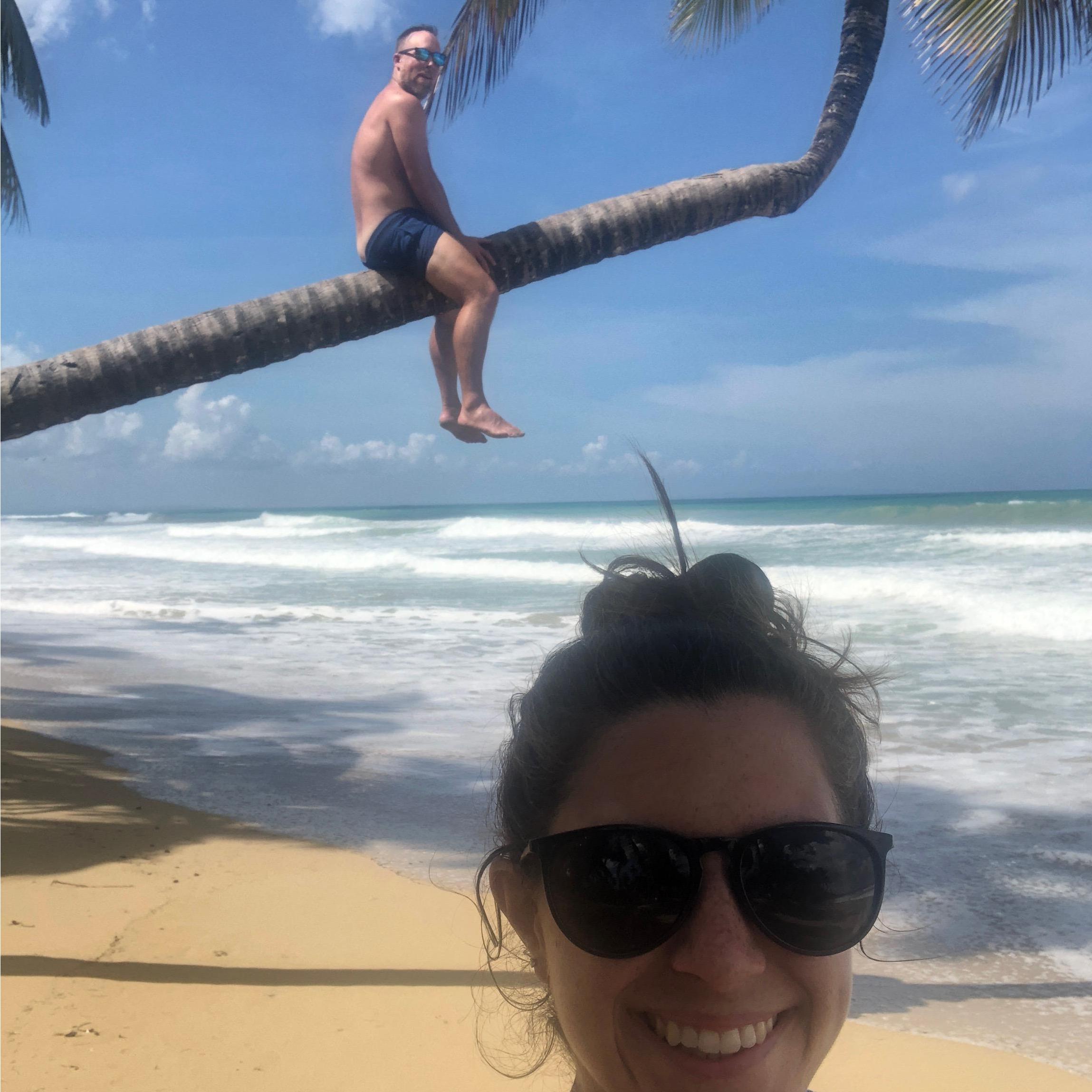 During COVID, Kendall and Aaron took a trip to Las Terrenas in the Dominican Republic. Most days they were the only ones on the beach.