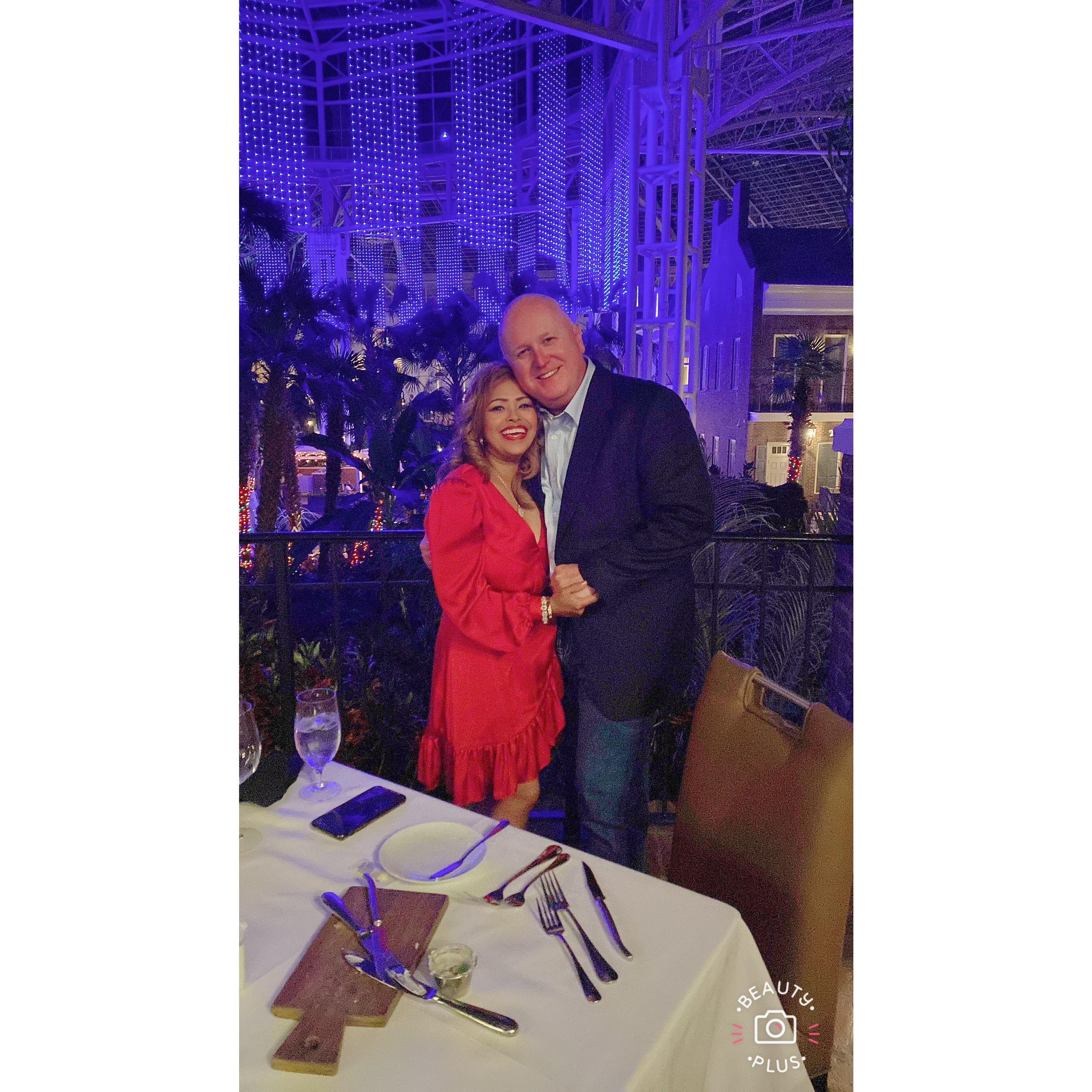 Dinner after the proposal.