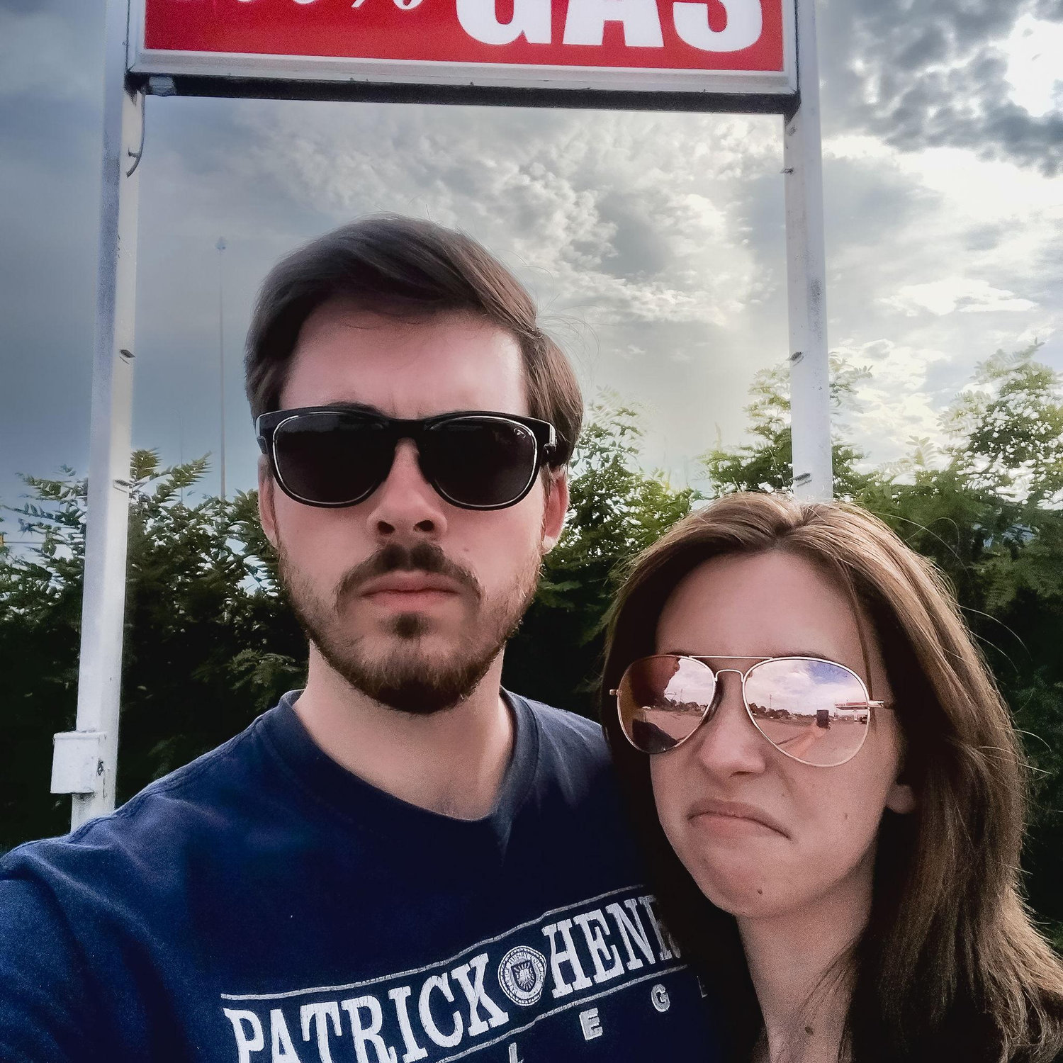 Road trip from Indie. The sign says “100% Gas”