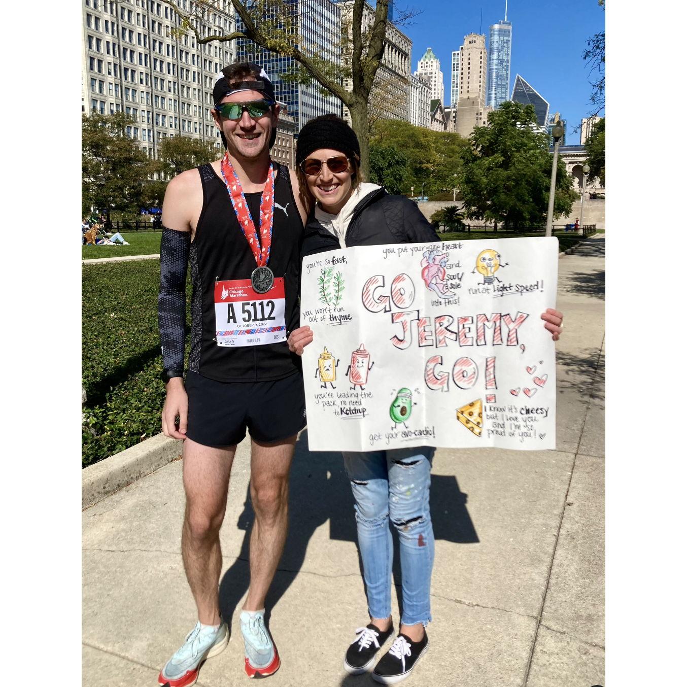Jeremy's Chicago 2022 Marathon